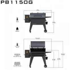 Barbecue à Pellets Navigator 1150 PIT BOSS -Napo Barbecues Magasin barbecue a pellets navigator 1150g 4
