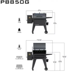 Barbecue à Pellets Navigator 850 PIT BOSS -Napo Barbecues Magasin barbecue a pellets navigator 850g 2