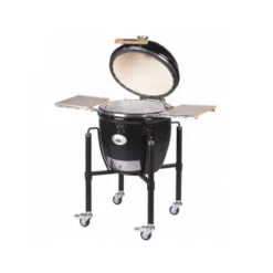 Barbecue Ceramique MONOLITH Classic Pro Série 2.0 Noir Avec Chariot -Napo Barbecues Magasin barbecue ceramique monolith classic serie pro10 noir avec chariot 2