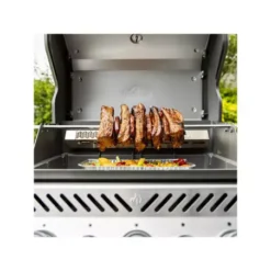 Napo Barbecues Magasin -Napo Barbecues Magasin barbecue gaz rogue 425 serie rse 3 bruleurs sizzle latreral bruleur arriere 1