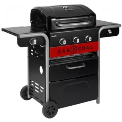 Barbecue Hybride Gaz & Charbon Gas2Coal 330 2.0 3 Brûleurs -Napo Barbecues Magasin barbecue hybride gaz charbon gas2coal 20 3 bruleurs 4
