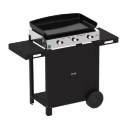 Combo Plancha Gaz Initial 65 + Chariot Acier Noir - ENO -Napo Barbecues Magasin combo plancha gaz initial 65 chariot acier noir 5