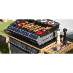 Desserte Pour Plancha Robinier Hpl Noir EMILE - ENO -Napo Barbecues Magasin desserte pour plancha robinier hpl noir emile 3