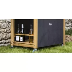 Desserte Pour Plancha Robinier Hpl Noir EMILE - ENO -Napo Barbecues Magasin desserte pour plancha robinier hpl noir emile 5