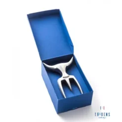 Fourchette TRIDENS Poli-Miroir Avec Socle Bois -Napo Barbecues Magasin lot fourchette tridens poli miroir avec socle bois 2