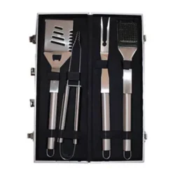 Mallette 4 Pieces Inox Pour BBQ