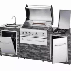 Meuble Modulaire GRANDHALL Stone Island (hors BBQ) -Napo Barbecues Magasin meuble modulaire grandhall stone island hors bbq 2