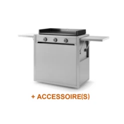Pack + Plancha Modern 75 Gaz Inox Sur Chariot